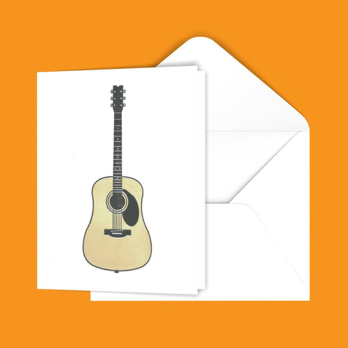 Acoustic Guitar Greeting Card