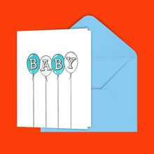 Load image into Gallery viewer, Baby Balloons Greeting Card