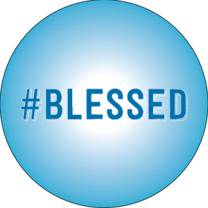 #Blessed Button-Wholesale