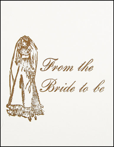 From the Bride to be