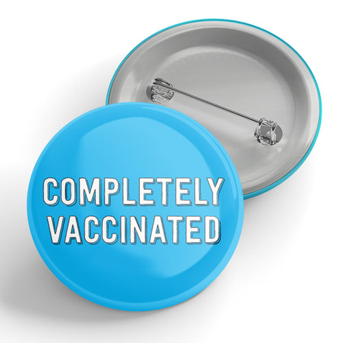 Completely Vaccinated (blue) Button