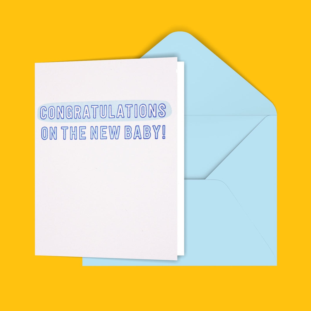Congratulations In The New Baby! Greeting Card