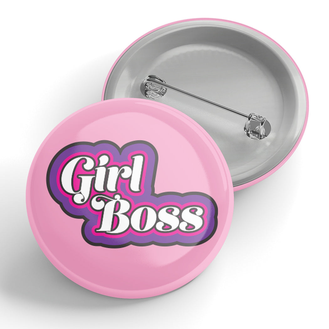 Girl Boss Button – Black River Letterpress & Paper Co.