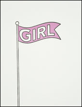 Load image into Gallery viewer, Girl Flag Greeting Card