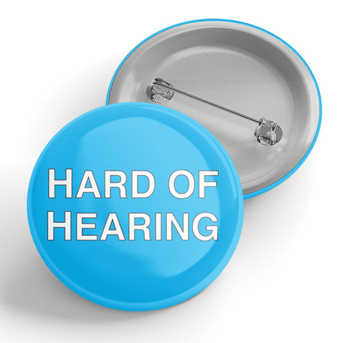 Hard of Hearing (blue) Button