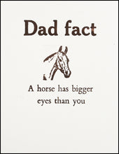 Load image into Gallery viewer, Dad fact (horse) Greeting Card