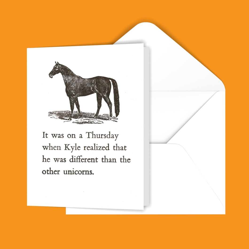 It was on a Thursday... Greeting Card