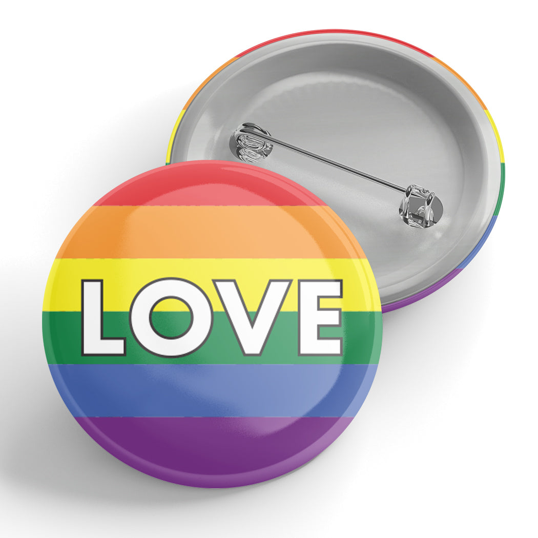 Love (rainbow) Button