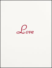 Load image into Gallery viewer, Love (Script) Greeting Card