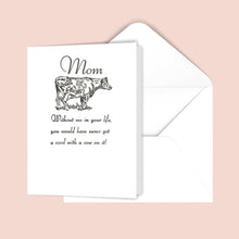 Load image into Gallery viewer, Mom (cow) Greeting Card