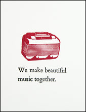Load image into Gallery viewer, We make beautiful music together. Greeting Card