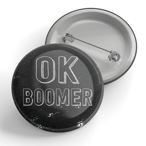 OK Boomer (black) Button