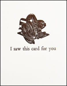 I saw this card for you Greeting Card