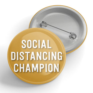 Social Distancing Champion Button