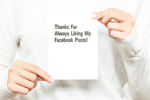 Thanks For Always Liking My Facebook Posts! Greeting Card