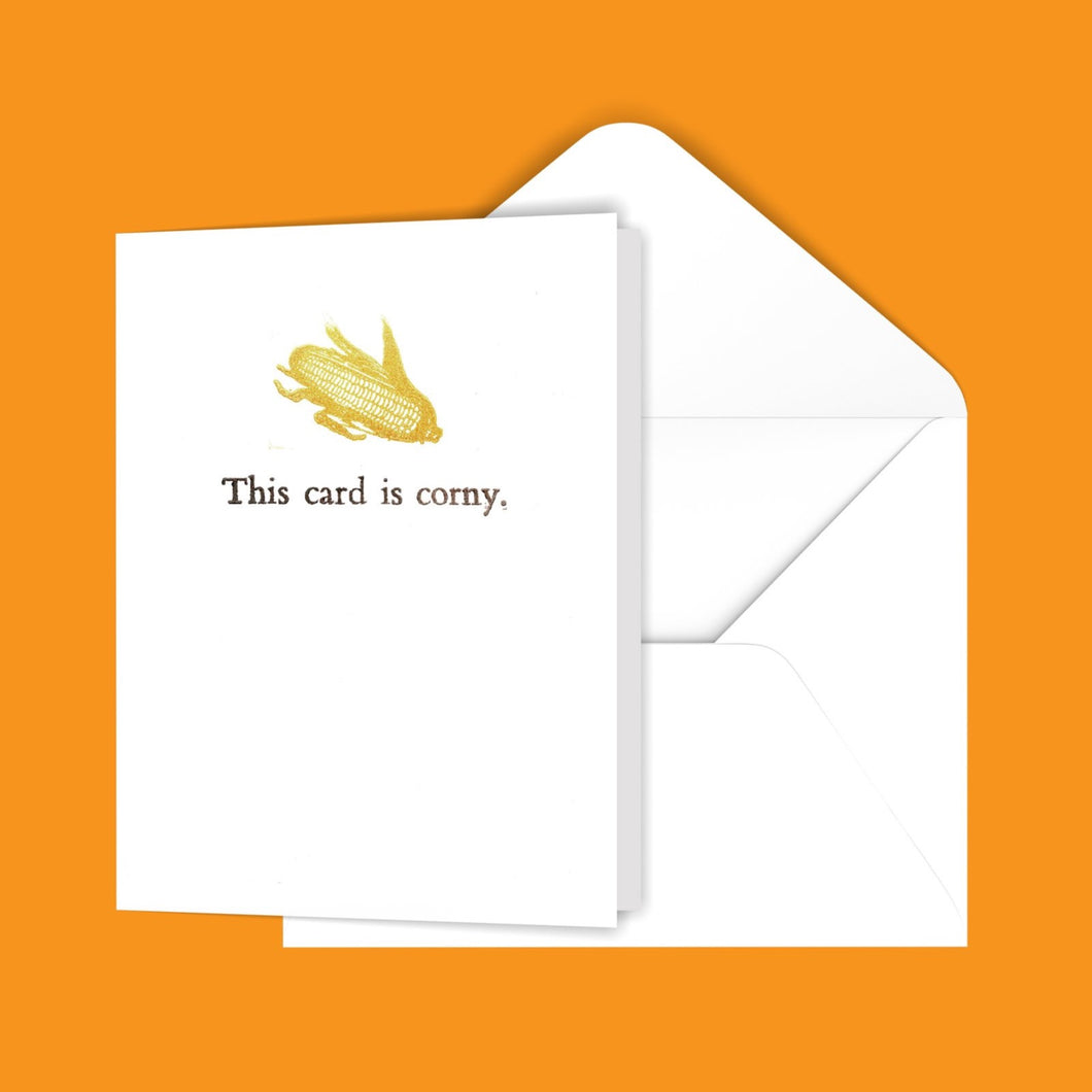 This card is corny. Greeting Card